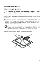 Preview for 13 page of V-ZUG Teppan Yaki Operating Instructions Manual