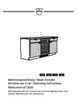 Preview for 1 page of V-ZUG UC SL60 Operating Instructions Manual