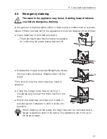 Предварительный просмотр 37 страницы V-ZUG Unimatic S 287 Operating Instructions Manual