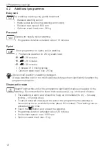 Предварительный просмотр 12 страницы V-ZUG Unimatic SL Operating Instructions Manual