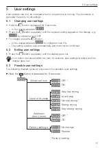 Предварительный просмотр 13 страницы V-ZUG Unimatic TL WP Operating Instructions Manual