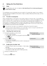 Preview for 7 page of V-ZUG Unimatic TSL WP Operating Instructions Manual