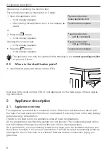 Предварительный просмотр 8 страницы V-ZUG Unimatic TSL WP Operating Instructions Manual