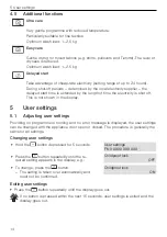 Preview for 14 page of V-ZUG Unimatic TSL WP Operating Instructions Manual