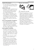 Preview for 7 page of V-ZUG UnimaticDry V2000 Operating Instructions Manual