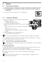 Предварительный просмотр 14 страницы V-ZUG UnimaticDry V2000 Operating Instructions Manual