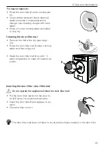 Предварительный просмотр 25 страницы V-ZUG UnimaticDry V2000 Operating Instructions Manual