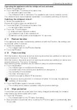 Preview for 13 page of V-ZUG V6000 A905 Operating Instructions Manual