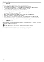 Предварительный просмотр 12 страницы V-ZUG VacuDrawer V6000 Operating Instructions Manual