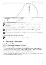 Предварительный просмотр 17 страницы V-ZUG VacuDrawer V6000 Operating Instructions Manual