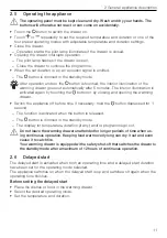 Предварительный просмотр 11 страницы V-ZUG WarmingDrawer V4000 Operating Instructions Manual