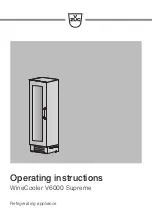 Preview for 1 page of V-ZUG WC6T-51097 Operating Instructions Manual