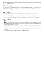 Preview for 24 page of V-ZUG WC6T-51097 Operating Instructions Manual