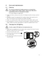 Предварительный просмотр 19 страницы V-ZUG Winecooler  90 SL 60 Operating Instructions Manual