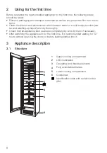 Предварительный просмотр 8 страницы V-ZUG WineCooler V6000 Supreme Operating Instructions Manual