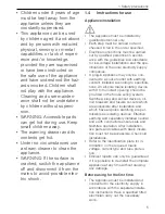 Предварительный просмотр 5 страницы V-ZUG WS 60 144 Operating Instructions Manual