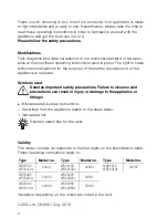 Preview for 2 page of V-ZUG WS55162 Operating Instructions Manual