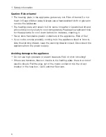 Предварительный просмотр 6 страницы V-ZUG WS55162 Operating Instructions Manual