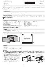 V-ZUG WT-ATLWPZ 958 Installation Instructions Manual предпросмотр
