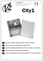 Preview for 1 page of V2 ELETTRONICA City1 Instruction Manual