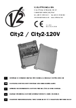 V2 ELETTRONICA City2 Instructions Manual preview