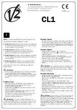 V2 ELETTRONICA CL1 Quick Start Manual preview