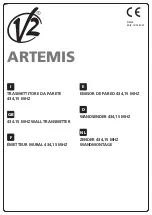 Предварительный просмотр 1 страницы V2 ARTEMIS Quick Start Manual