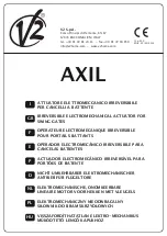 Preview for 1 page of V2 AXIL Manual