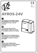 Preview for 1 page of V2 AYROS 1000D 24V-120V Manual