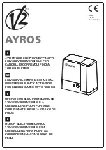 Предварительный просмотр 1 страницы V2 AYROS 1200-120V Manual