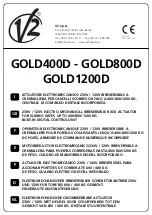 Preview for 1 page of V2 GOLD1200D Series Manual