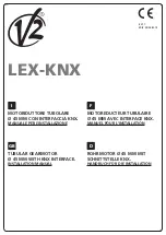 Preview for 1 page of V2 LEX-KNX Series Installation Manual