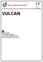 Preview for 1 page of V2 Vulcan Installation Manual