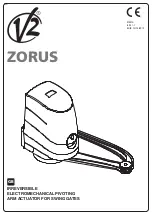 Preview for 1 page of V2 ZORUS Manual