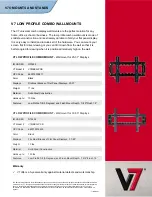 Предварительный просмотр 1 страницы V7 V7MBK2LPCB Specification Sheet