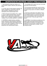 Preview for 12 page of VA Models EXTRA X3 Manual