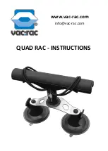 Preview for 1 page of Vac-Rac QUAD RAC Instructions