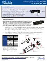 Vaccon VPI-90H Operating Instructions preview