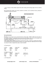 Preview for 21 page of VACGEN OMNIAX Series Operating And Maintenance Handbook