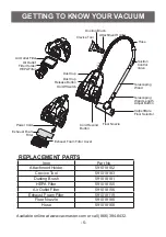 Предварительный просмотр 5 страницы Vacmaster CC0101 Use & Care Manual