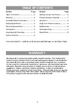 Preview for 2 page of Vacmaster PE401 Operator'S Manual