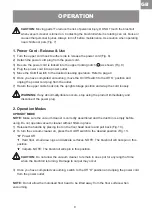 Preview for 9 page of Vacmaster RESPIRA UC0412EUK Manual