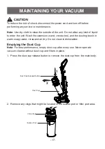 Предварительный просмотр 17 страницы Vacmaster UC0101 Use & Care Manual