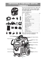 Предварительный просмотр 5 страницы Vacmaster VF408 Operator'S Manual