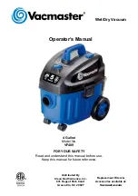 Vacmaster VF409 Operator'S Manual предпросмотр