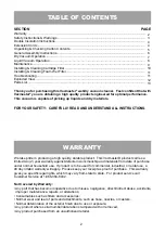 Preview for 2 page of Vacmaster VF409 Operator'S Manual