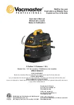 Предварительный просмотр 1 страницы Vacmaster VFB511B 0201 Operator'S Manual