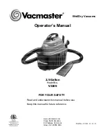 Preview for 1 page of Vacmaster VJ205 Operator'S Manual