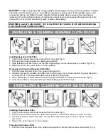 Preview for 10 page of Vacmaster VJ205 Operator'S Manual