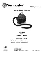 Vacmaster VJ206H Operator'S Manual preview